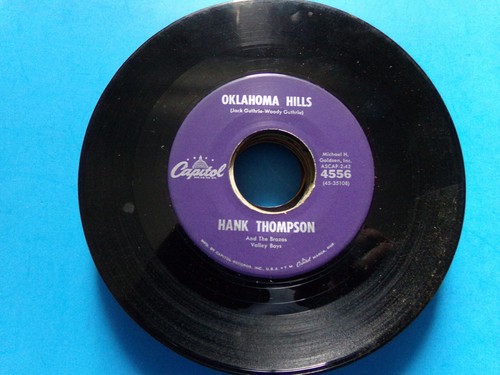 Hank Thompson Oklahoma Hills/Teach Me How To Lie Capitol 4556 45 RPM - Picture 1 of 2