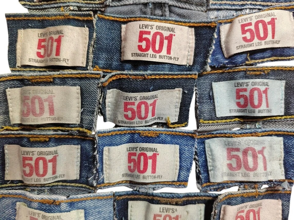 Levi's 501 Original Jeans Inside Label Replacement Tag Vintage Authentic Patch - Image 3 of 4