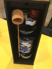 Tea Ceremony Set Vintage Handmade Tools Kit Tea Bowl Water Jar Natsume