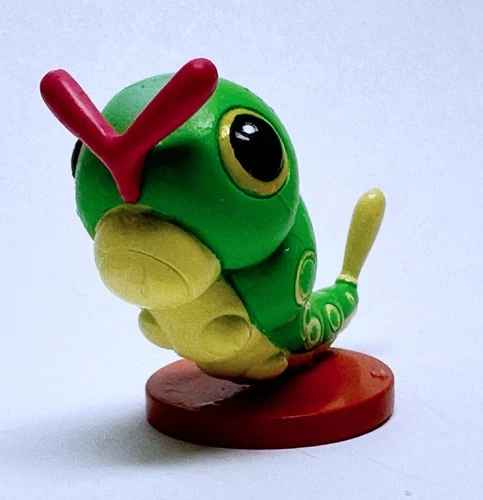 TOMY Pokemon CGTSJ Vintage Figure CATERPIE 1999 Original Nintendo Clean EUC