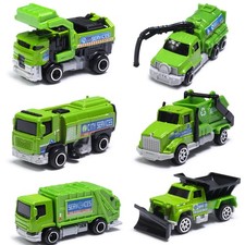 Oriate Sanitation Educational Mini Die-cast Car Model Set 1:64, 4.72 inches