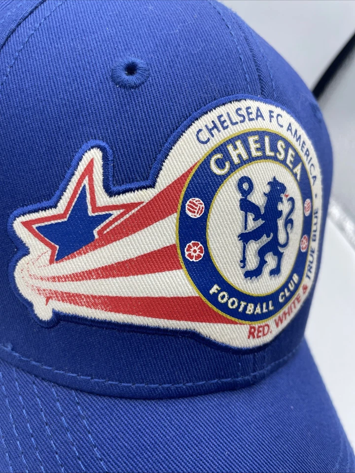 Chelsea FC Futbol Club Strapback Hat Cap Adult Adjustable Blue One Size Mens - Image 3 of 4