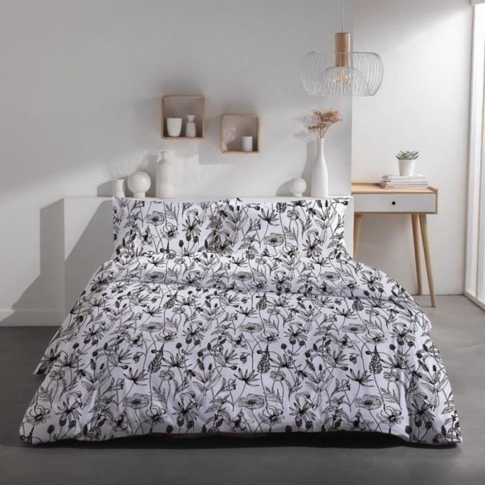 Parure de lit 2 personnes TODAY en coton pour une chambre lumineuse