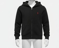 Polo Ralph Lauren Boy's Sweater Black Full-Zip Hoodie Sweatshirt Jacket Size 7