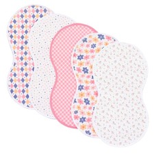 5 PCS Soft Absorbent Unisex Baby Burp Cloths Easy To Use Essential