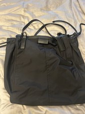 Burberry Bucket Tote Bag Black Check Lining
