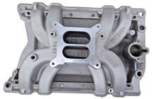 Edelbrock Oldsmobile 455 7551 Performer Rpm Dual Plane Air Gap Intake 4150 Olds Edelbrock Oldsmobile 455 7551 Performer Rpm Dual Plane Air Gap Intake 4150 Olds