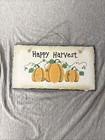 Fall Plaque Happy Harvest Slate Hand Painted Wall Decor Hanging Sign