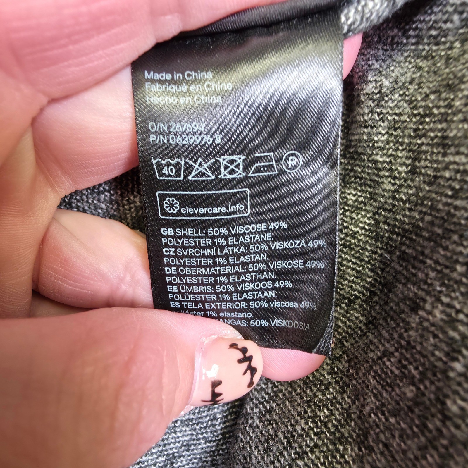 H&M Coat Womens 2 Gray Minimalist Structured Timeless Longline Modern Layering thumbnail 11