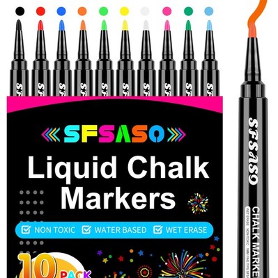Liquid Chalk Markers for Acrylic Fridge Calendar Planning Board, Clear Glass