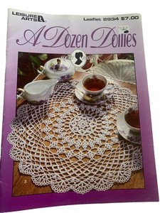 Leisure Arts A Dozen Doilies Crochet Leaflet Pattern Book 2934