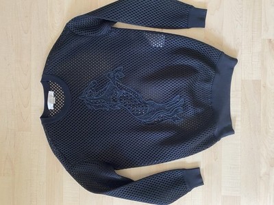 Stella McCartney Mesh Pullover Schwarz Gr. 38