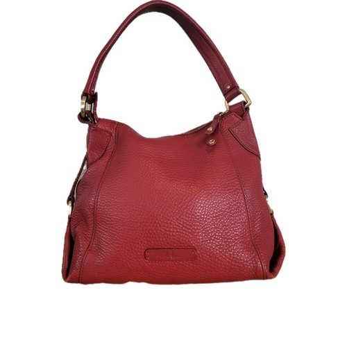 Cole Haan Hobo-Schultertasche rot genarbtes Leder  - Bild 1 von 12