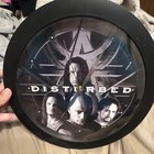 Disturbed Music Theme Round Analog Wall Clock, Black/Gray, Battery-Operated — photo 1