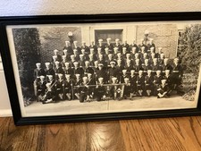 ￼ Antique Framed Photograph  Graduating NTS Norfolk Va. 1941
