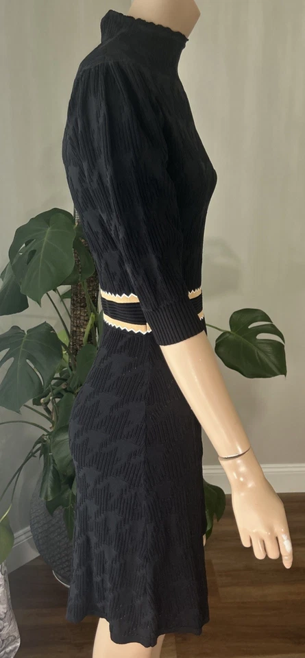 Dalia MacPhee Knit Black Dress NWT Classy - Image 4 of 4