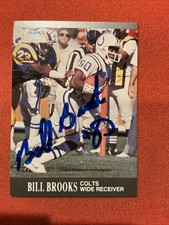 Bill Brooks 🔥🔥NFL: 1991 Fleer / Colts🔥🔥Autograph🔥🔥