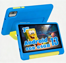 7" inch Android 13 Kids Tablet 8GB RAM 64GB ROM Parental Control gift WiFi 6