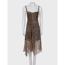 Dolce & Gabbana Animal Print Silk Slip Dress - IT40/S