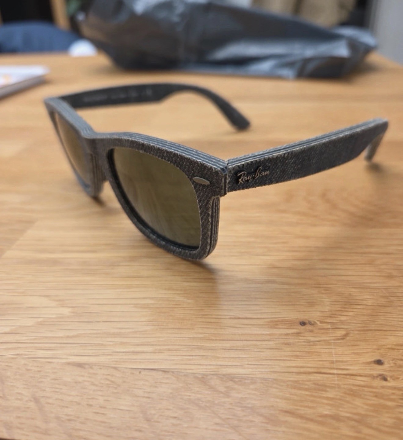 RB2140 Sunglasses Wayfarer Denim Series Special Edition Blue Gradient image 3