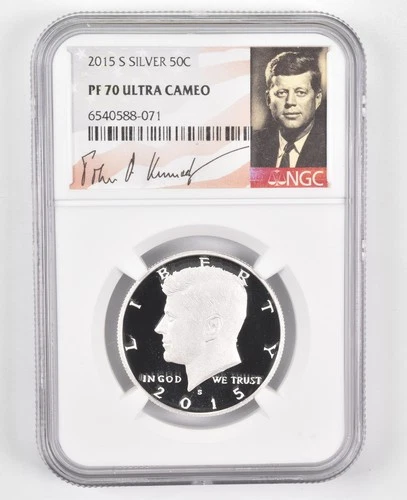 2015-S SILVER Kennedy Half Dollar PF70 UCam - NGC Special Lbl *0430