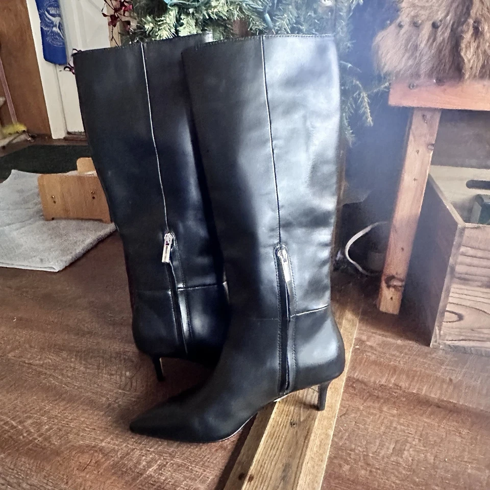 Saks Fifth Avenue Charlie кожи котенок каблук икры ботинки размер 6 М новый без коробки - Изображение 3 из 4