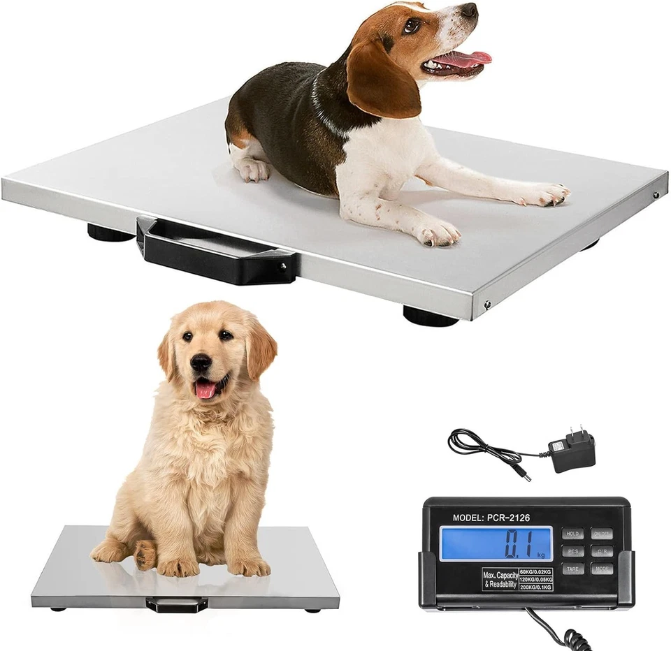 Foldable 1100 Lbs Veterinary Scale for Large Dogs, Pigs, & Livestock - Portable - Image 3 of 4