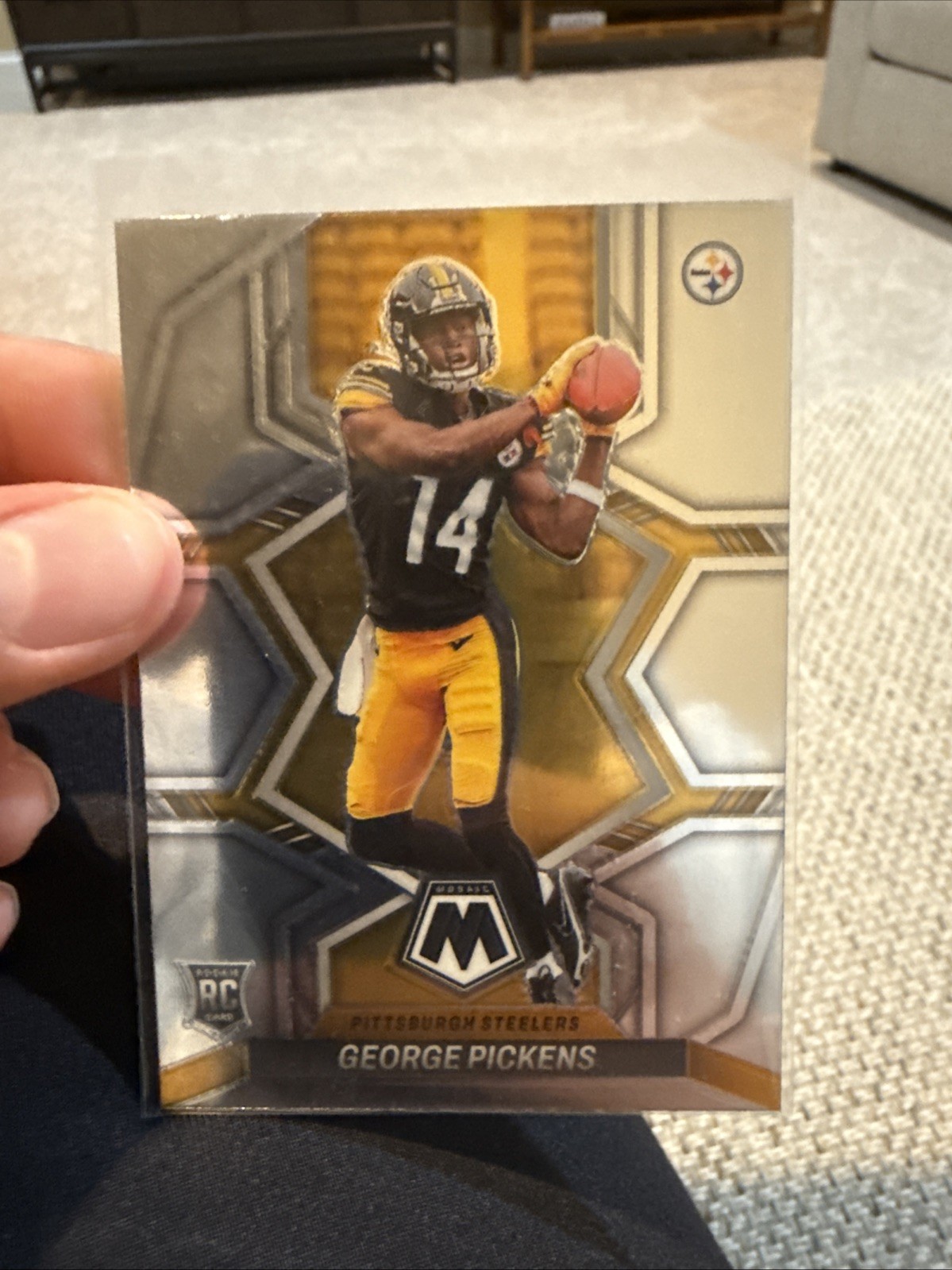 2022 Panini Mosaic - Rookies George Pickens #318 Silver Prizm (RC)
