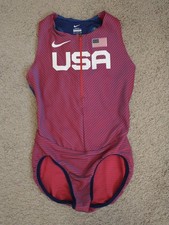 Nike Pro Elite USA Running Track Singlet Speed Suit Women s Small CV0001-XXX
