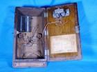 ANTIQUE OAK WOOD WALL PHONE RARE "US INSTRUMENT" WITH TESTED MAGNETO GENERATOR — photo 4