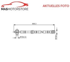 BREMSSCHLAUCH BREMSLEITUNG BOSCH 1 987 481 693 P FÜR AUDI A3,TT,Q2,8VF,8VM,8VK