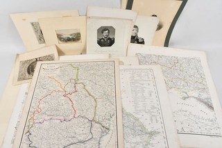 C35E39 bundle prints Russia including portraits maps 17th to 19th century