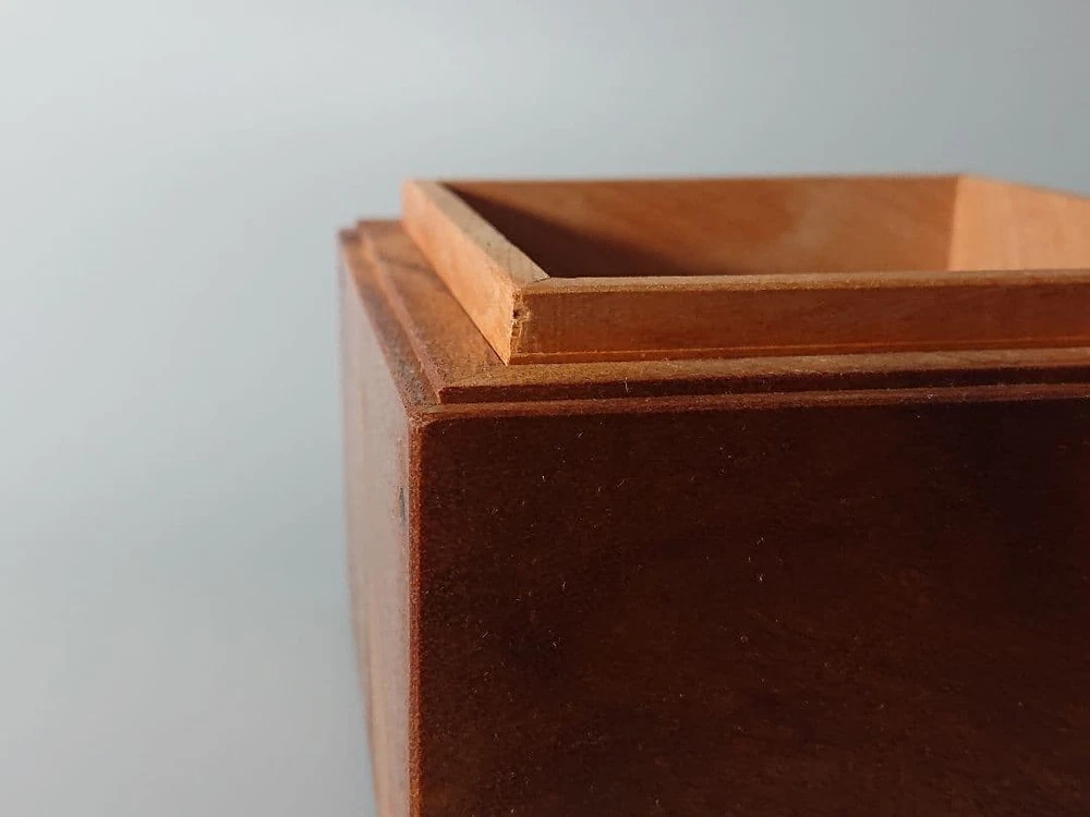 Jubako Bento Box Japanese Solid wood joiner antique tamamoto cover