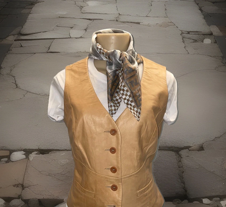 "Bufanda vintage Fendi seda algodón estampado múltiple FF Zucca Pequin plateada metálica 22""" Foto 2 de 4