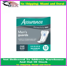 Assurance Men's Guards, Maximum Absorbency (52 Count)