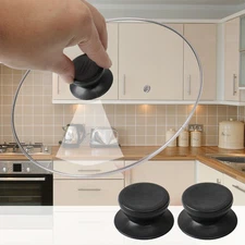 5pcs Pan Lid Knob Easy Lifting Universal Kitchen Cookware Replacement Black