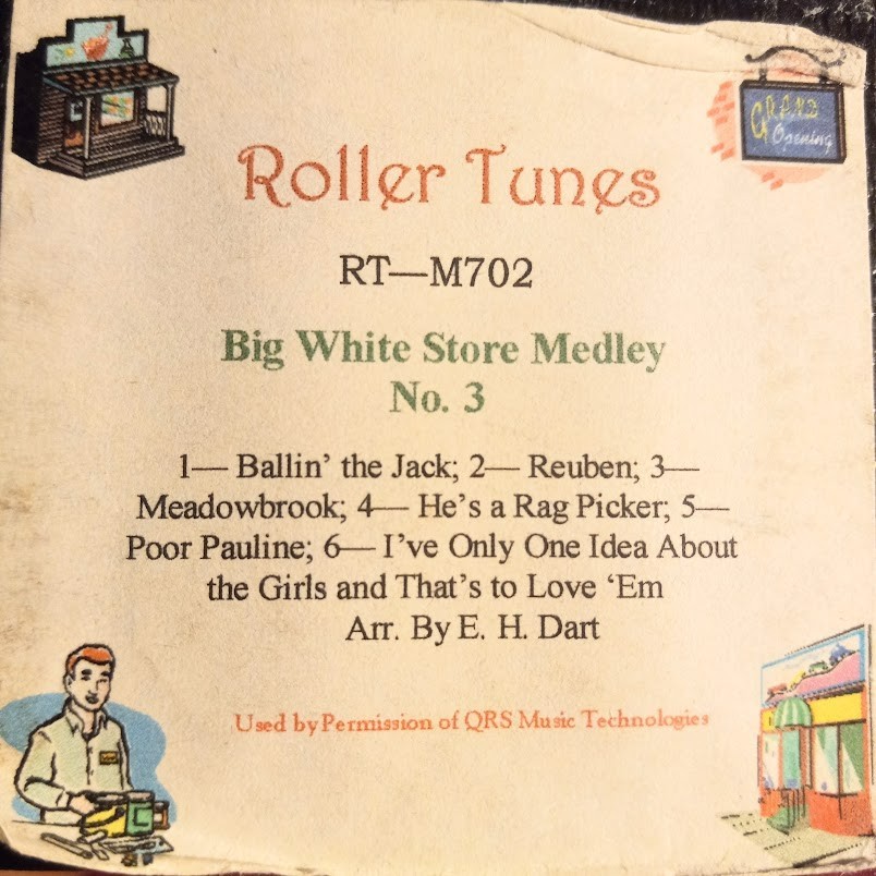 Roller Tunes recut "Big White Store Medley No.3" with FUN arr by E. H. Dart