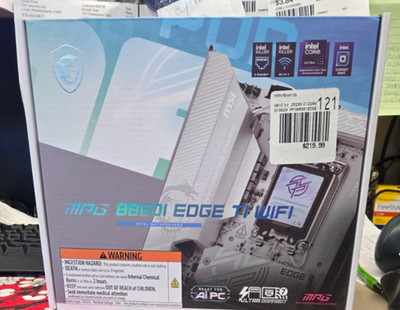 MSI MPG B860I EDGE TI WIFI Intel LGA 1851 Mini-ITX motherboard - White