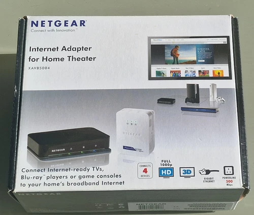 Netgear Internet Adaptor For Home Theatre XAVB5004 - Picture 1 of 3