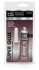 Bob Smith Industries BSI-117H Black IC-2000 Rubber Toughened Super Glue, 20g