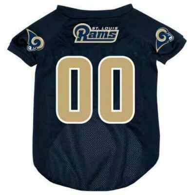 ST. LOUIS RAMS DOG CAT MESH FOOTBALL JERSEY LARGE