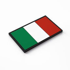 Patch Force - Italien Flagge Rubber Patch (farbig) 8 x 5 cm