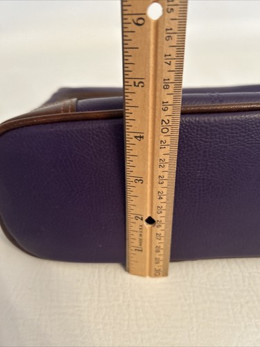 Liz Claiborne LC Crossbody Shoulder Bag Purse Plum W/Brown Top Zip NWT - Picture 16 of 17