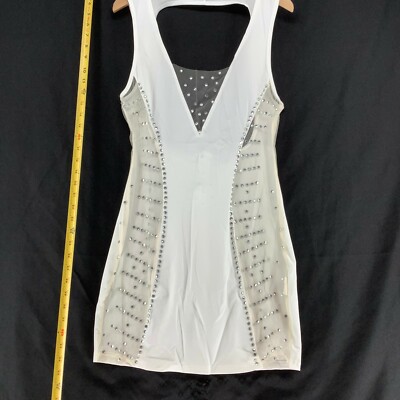 white rhinestone bodycon dress Rhinestone Bandeau Bodycon Dress