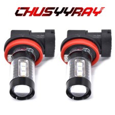 For Honda Civic 2006-2015 Fog Light Bulbs Drl Led 2pcs 6000k White H11 H8 H9