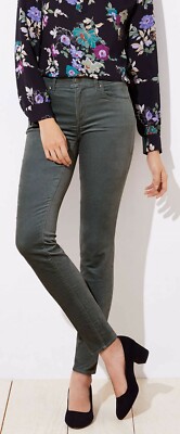 Ann Taylor LOFT Modern Velvet Skinny Jeans Pants Various Sizes NWT Lush Garden