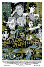 BLADE RUNNER MONDO POSTER TYLER STOUT RIDLEY SCOTT HARRISON FORD RUTGER HAUER