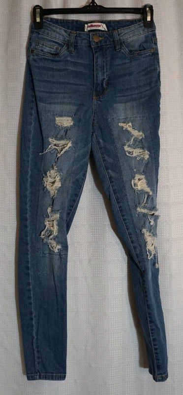 Dollhouse jeans size 26W 28/L 3 distressed look jeans for women