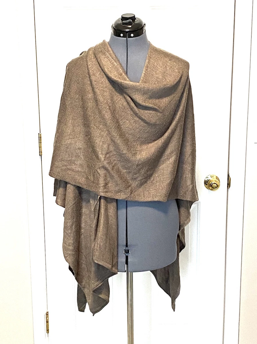 Taupe sales shawl wrap