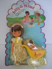 RARO KIDDLE KLONE BEBÉ EN COCHECITO + MUÑECA CLON BETSEY CLARK" LILY & MIMI DÍA SOLEADO